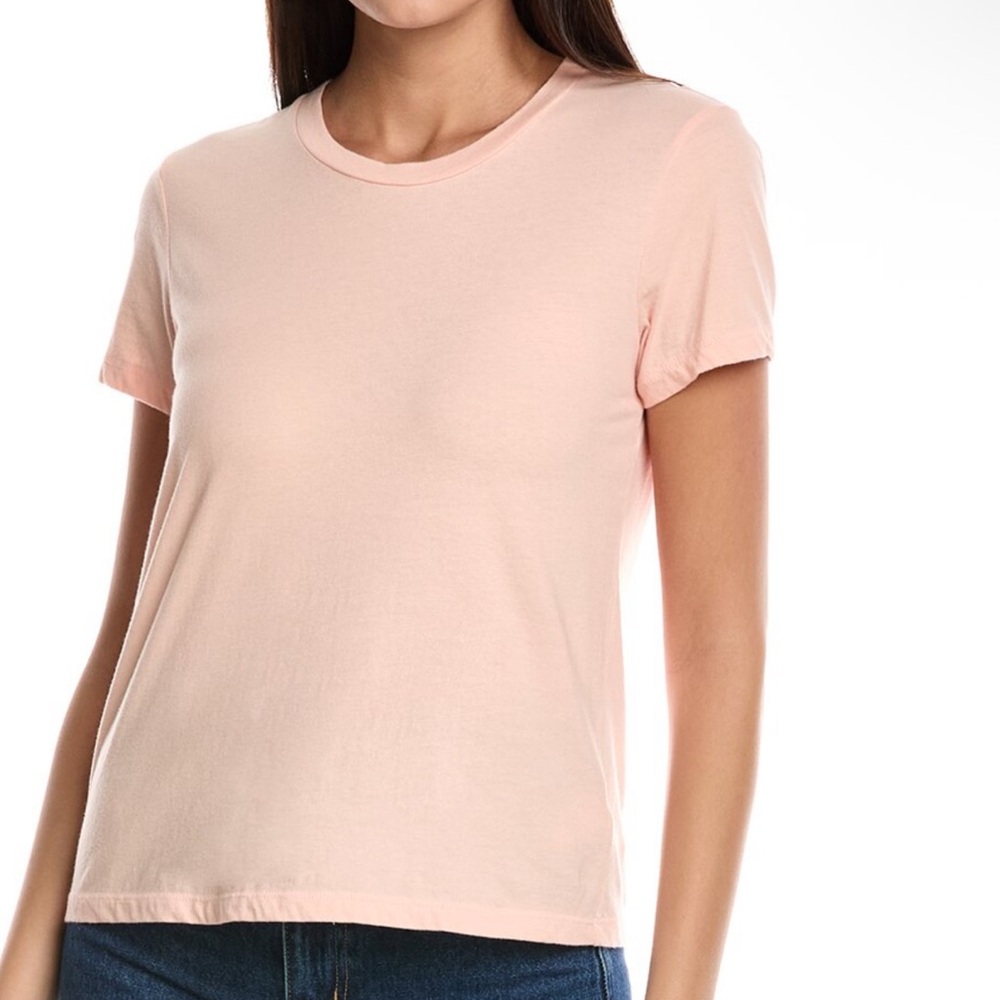 James Perse Light Pink Short Sleeve Top